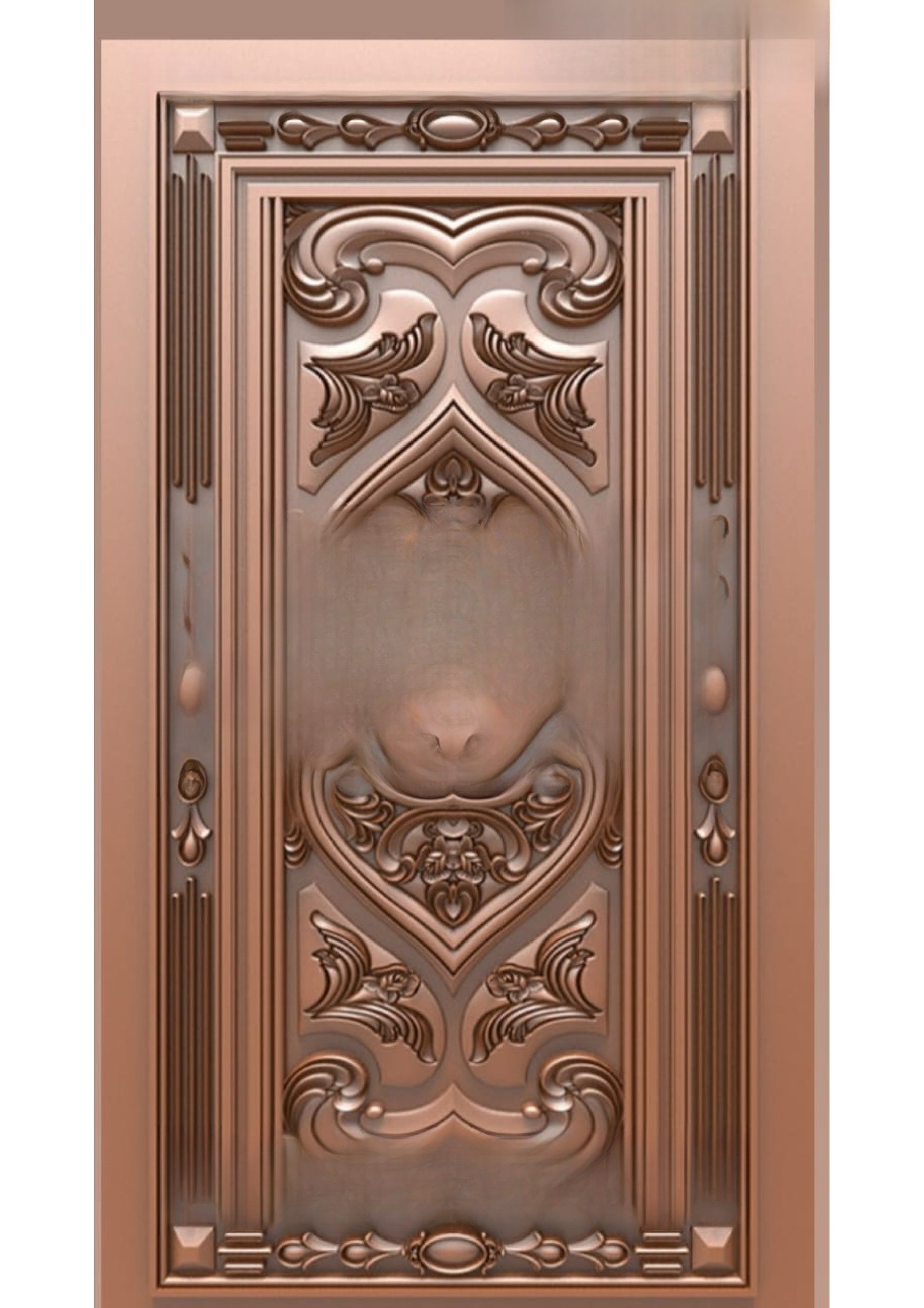 Doors B - B-39 Classical Archway Ornamental Decorative Door 3D Model