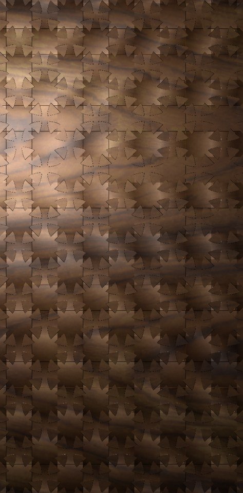 3D Wall Pannel - AW-01 Geometric Islamic Pattern Relief Carving