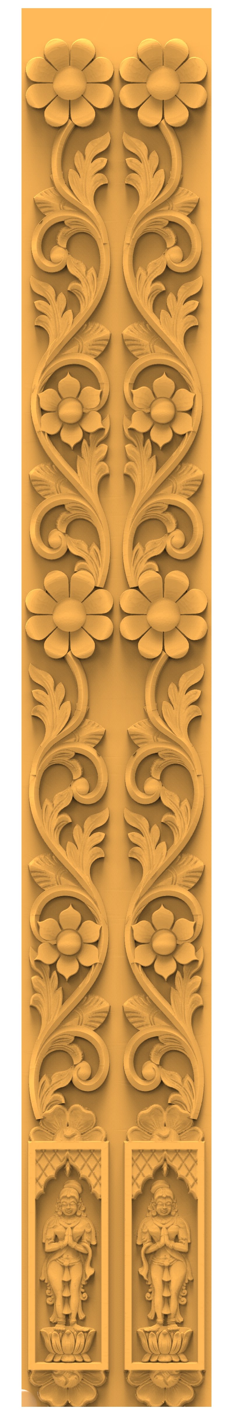 JK TEN BORDER - JKB-33 Divine Carved Relief CNC Design
