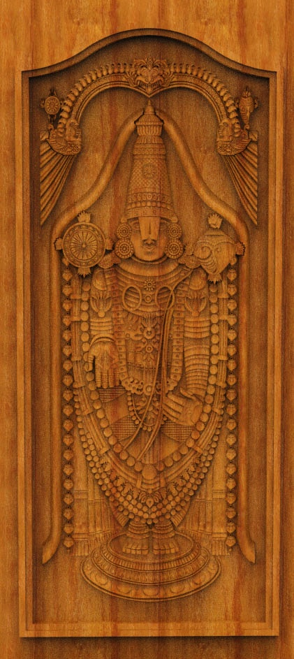 Prestige Palace Entrance Door CNC Designer RLF File | 3D Premium Wood Carving